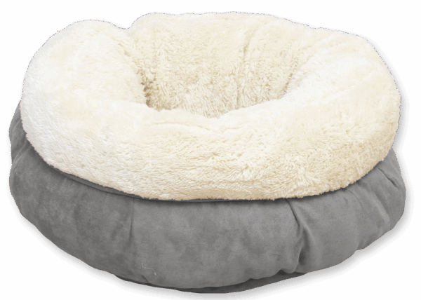 AFP Lambswool Donut Bed Grijs