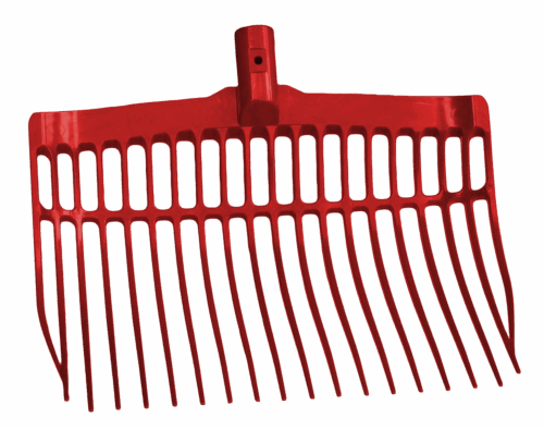 287681 Mestvork kunststof rood zonder steel