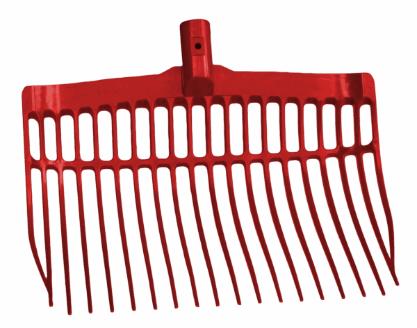 287681 Mestvork kunststof rood zonder steel