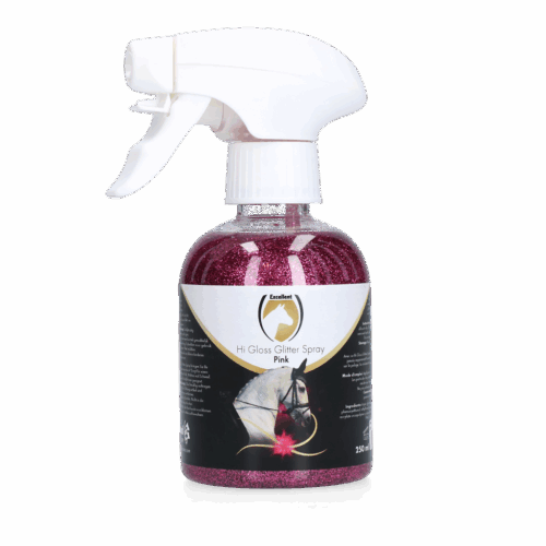 Excellent Horse Hi Gloss Glitter Spray Pink 250 ml