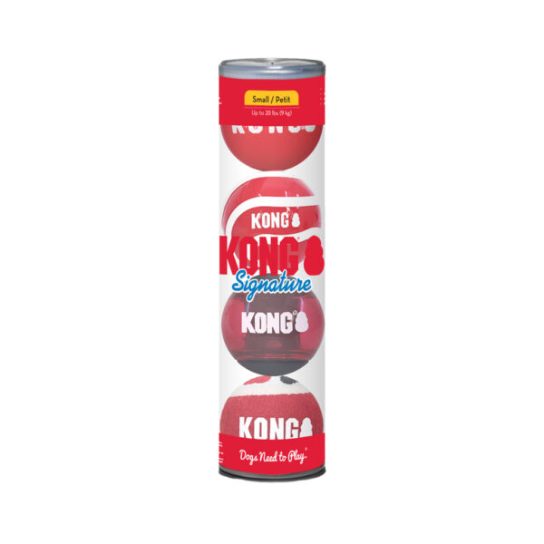 287930 KONG Signature Balls 4-pk Assorted Sm