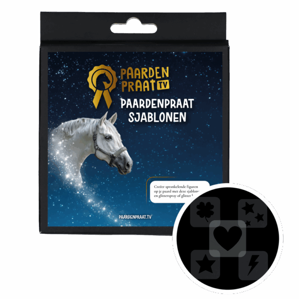 288034 Paardenpraat Sjablonen 5 stuk