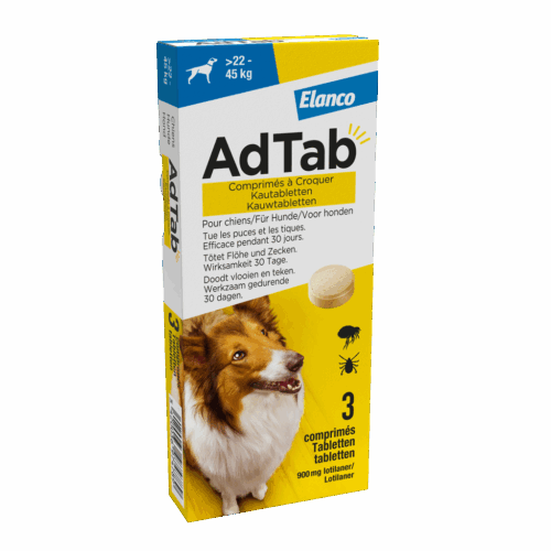 Adtab kauwtablet voor honden (>22 - 45 kg) 3 tabletten