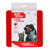 288350 Eat Slow Live Longer Lick Mat Honeycomb Rood