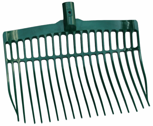 288703 Mestvork kunststof groen zonder steel