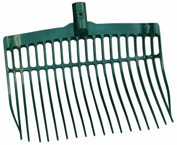 288703 Mestvork kunststof groen zonder steel