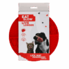 288839 Eat Slow Live Longer Lick Mat Dimensions Circle Red