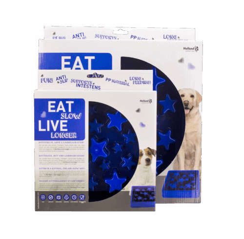 289039 Eat Slow Live Longer Star Blue S