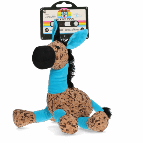 289168 Retrodog Donkey Blue M