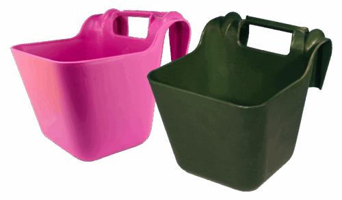 289305 Voerbak met ophangbeugel groen 13,5 l KS