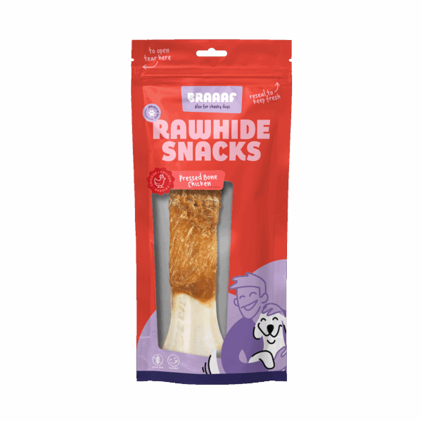 Braaaf Pressed Chicken Bones 12.5 cm (2 pcs)