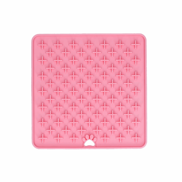 Eat Slow Live Longer Lick Mat Cross Rood