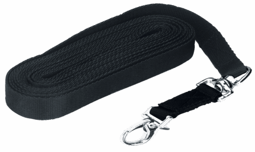 Longeerlijn lux zwart met muskuton