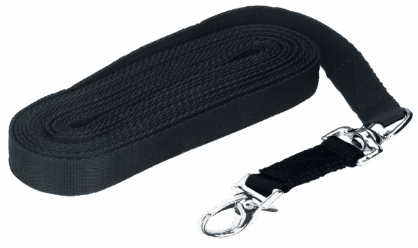 Longeerlijn lux zwart met muskuton