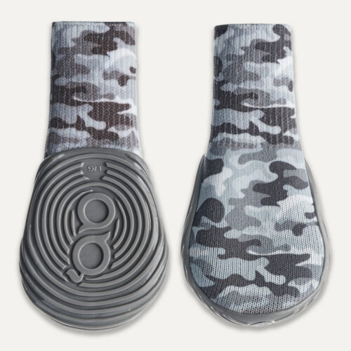 289968 Gooeez Regular Printed Dog Boots (2-pack) 2XL Camo/Grey