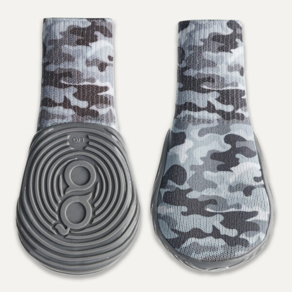 289968 Gooeez Regular Printed Dog Boots (2-pack) 2XL Camo/Grey