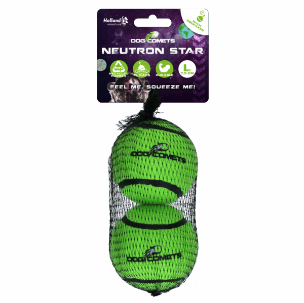 Dog comets Neutron Star Tennisbal met pieper L Groen 2st