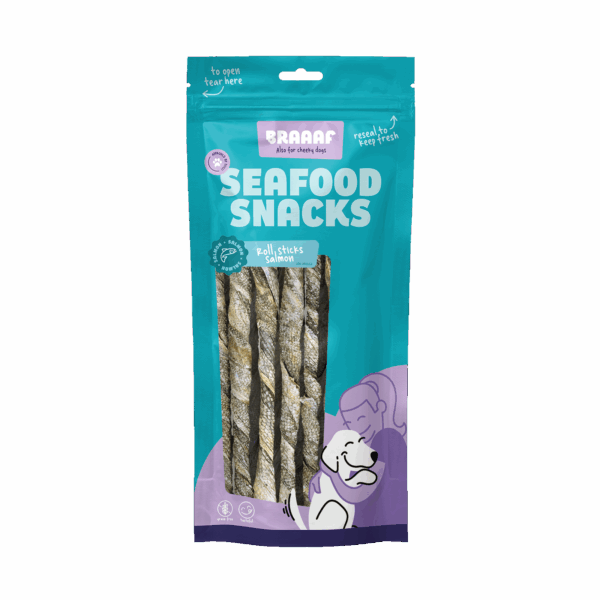 Braaaf Salmon roll sticks 20 cm 8 pcs