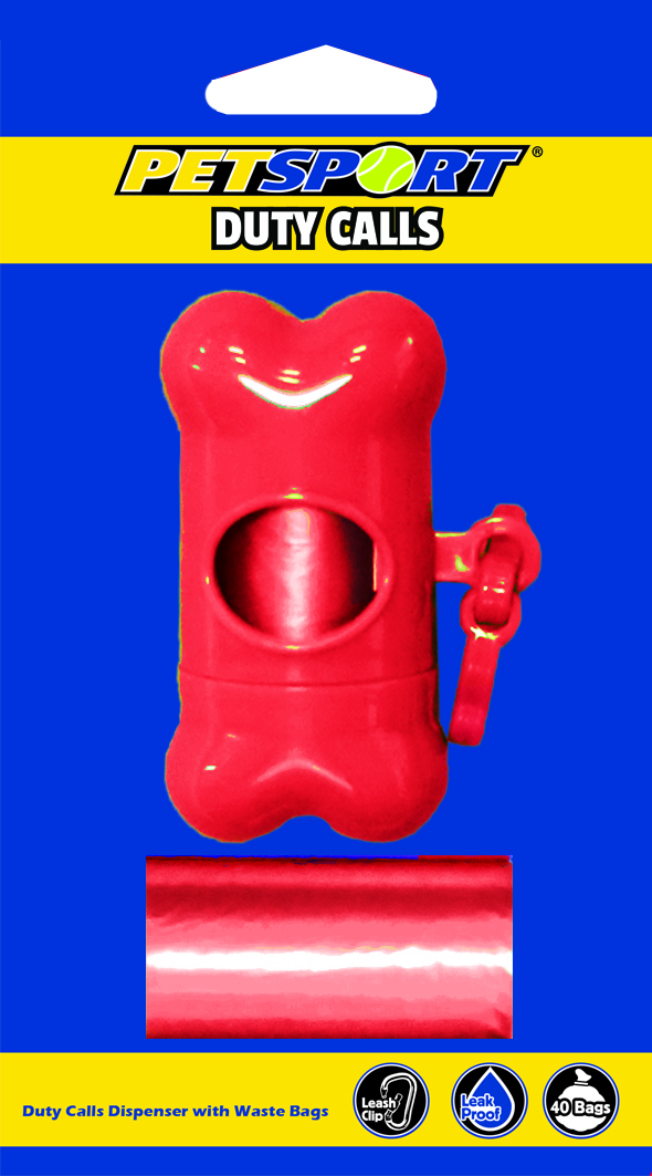 290512 Petsport Duty Calls Waste Bags Dispenser