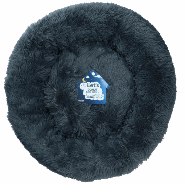 Let's Sleep Donut 50 cm Donkergrijs