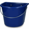 Voerbak 15 l met ophang en hengsel donkerblauw