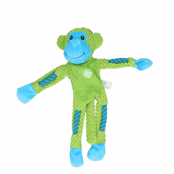 290635 Pawise Rope leg Monkey w/multi Squeaker