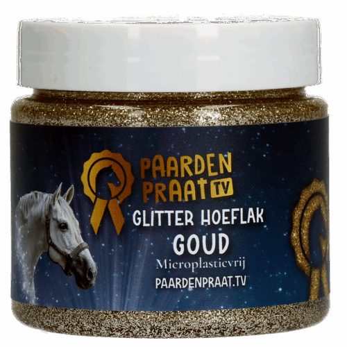 Paardenpraat TV Glitter Hoeflak Goud