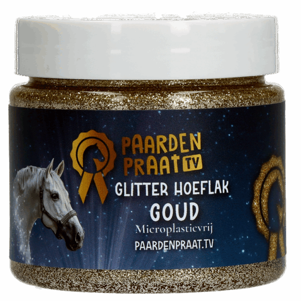 Paardenpraat TV Glitter Hoeflak Goud