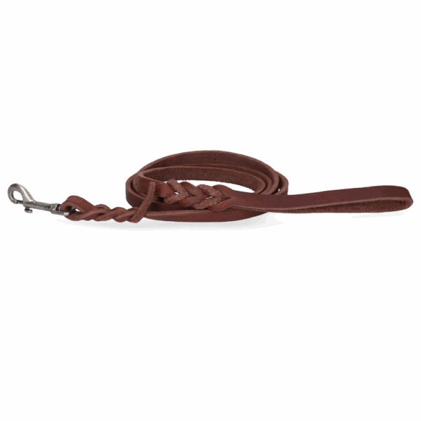 290907 Spotted! Pro Leren Showlijn Bruin Musketon 1,2x180cm