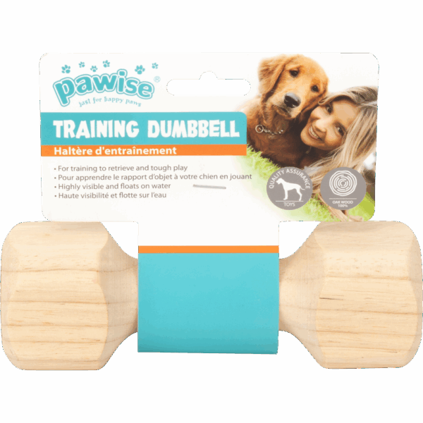 291025 Pawise Wooden retrieving dumbbell s-17