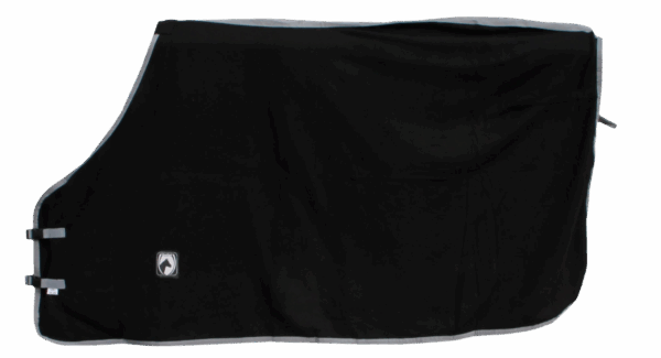 291325 Zweet/Fleece deken zw/gri 135/185cm