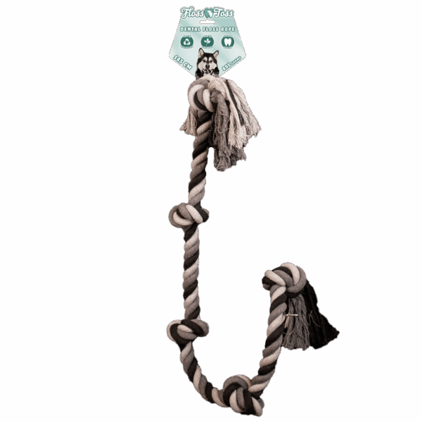Floss Toss Dental Rope 5 Knot 145 cm