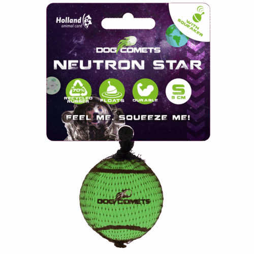 Dog comets Neutron Star Tennisbal met pieper S Groen 1st