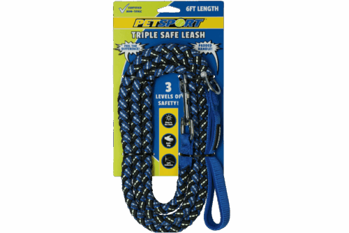 297111 Triple Safe 6ft Leash Blauw