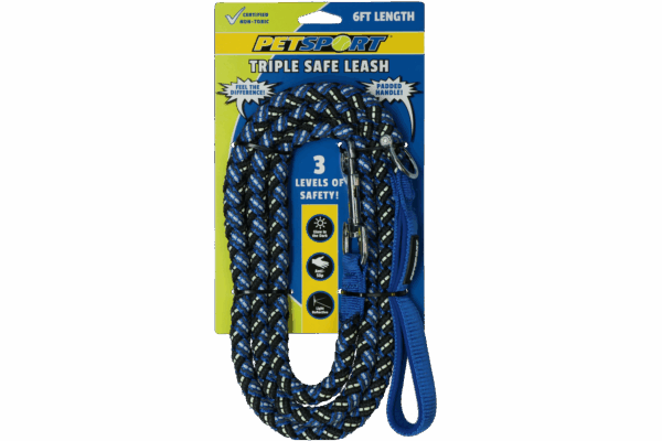 297111 Triple Safe 6ft Leash Blauw