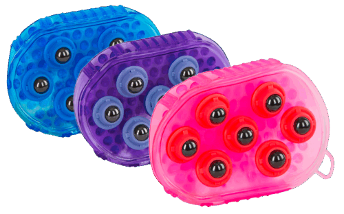 Borstel magneet massage blauw