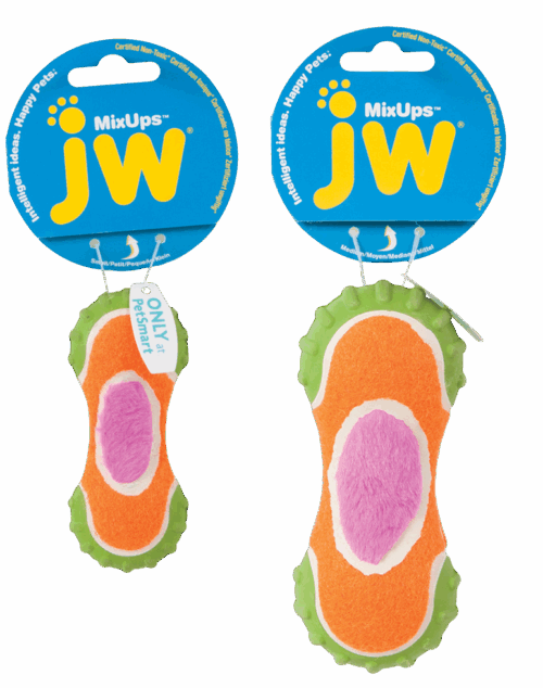 297222 JW Mixups Ribbed Barbell M 14 cm