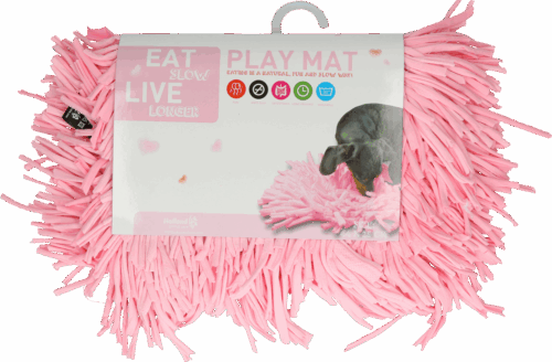 297691 Eat Slow Live Longer Play Mat Pink