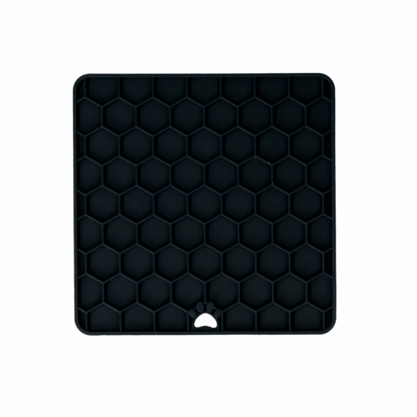 297769 Eat Slow Live Longer Lick Mat Honeycomb Rood