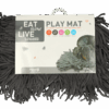 Eat Slow Live Longer Play Mat Grey