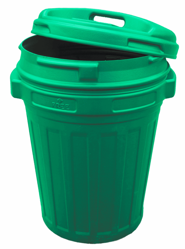 298210 Voerton met draaisluiting 70 liter Green