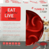 298215 Eat Slow Live Longer Tumble Feeder Grey