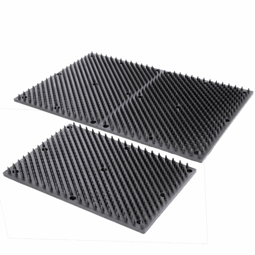 Borstelmat voor Paard, Kalf, Geit Zwart (L40xB30cm)