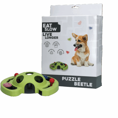 298707 Eat Slow Live Longer Puzzle Beetle