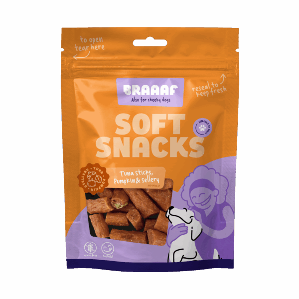 298859 Braaaf Soft Snack met tonijn pompoen en selderij