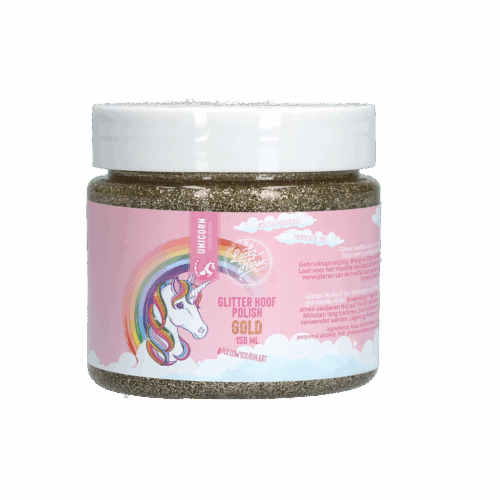 Lucky Horse Glitter Hoeflak Goud