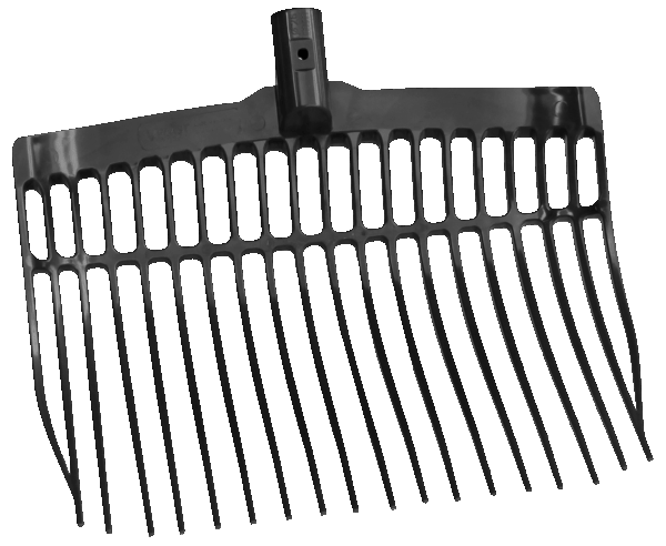 299155 Mestvork kunststof zwart zonder steel