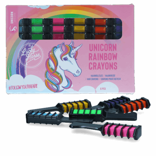 Lucky Horse Unicorn regenboog kleurkrijt
