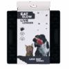 Eat Slow Live Longer Lick Mat Bones Grey