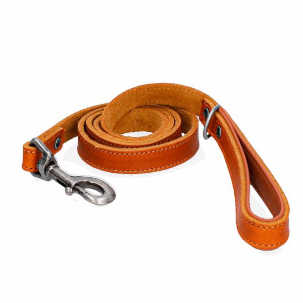 Spotted! Pro Leren Hondenlijn Cognac 1,8x130cm